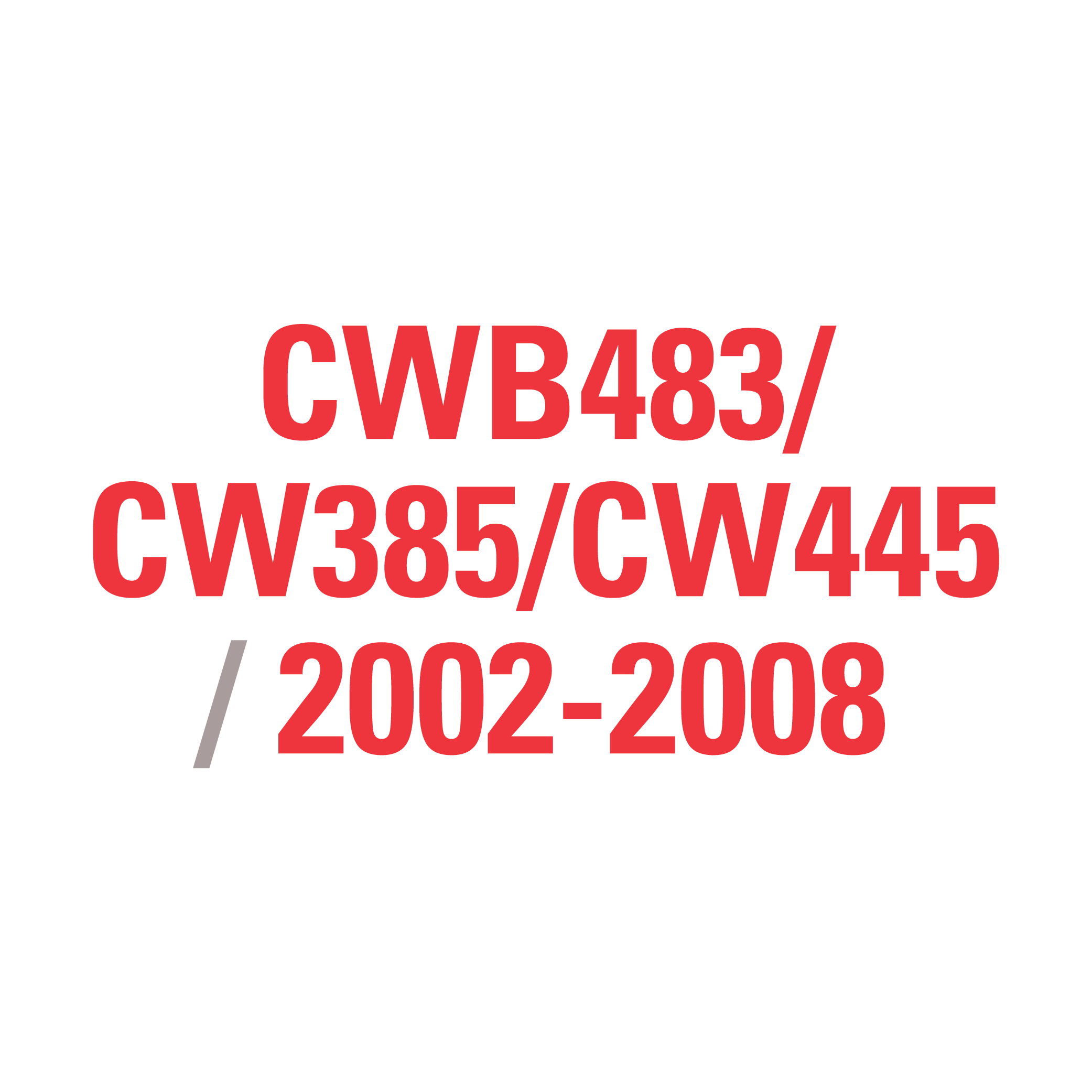 CWB4D/CW400 2008-2012